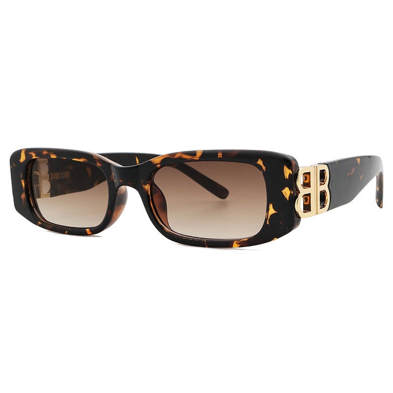 Vintage Luxury Brand Women Sunglasses 2021 Fashion Square Sun Glasses - lecapmode
