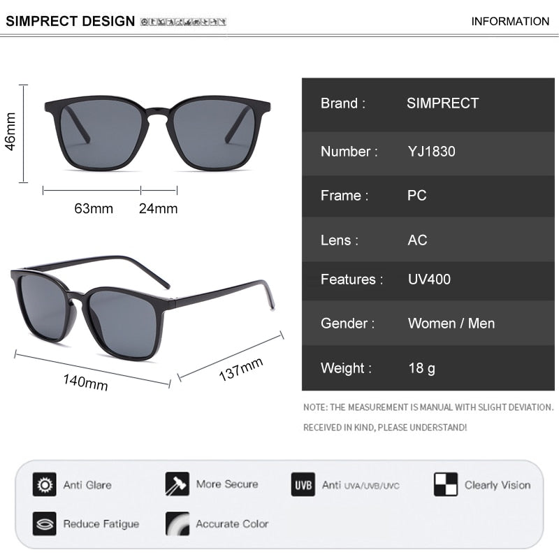 Fashion Square Sunglasses Women 2022 Luxury Brand Designer - lecapmode
