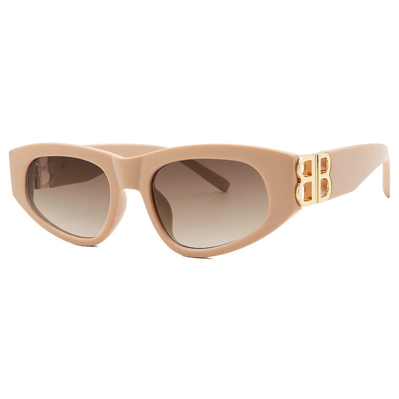 Vintage Luxury Brand Women Sunglasses 2021 Fashion Square Sun Glasses - lecapmode