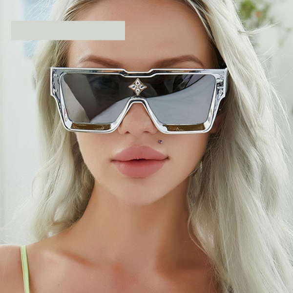 Luxury Crystal Oversized Women Square Sunglasses Shades UV400